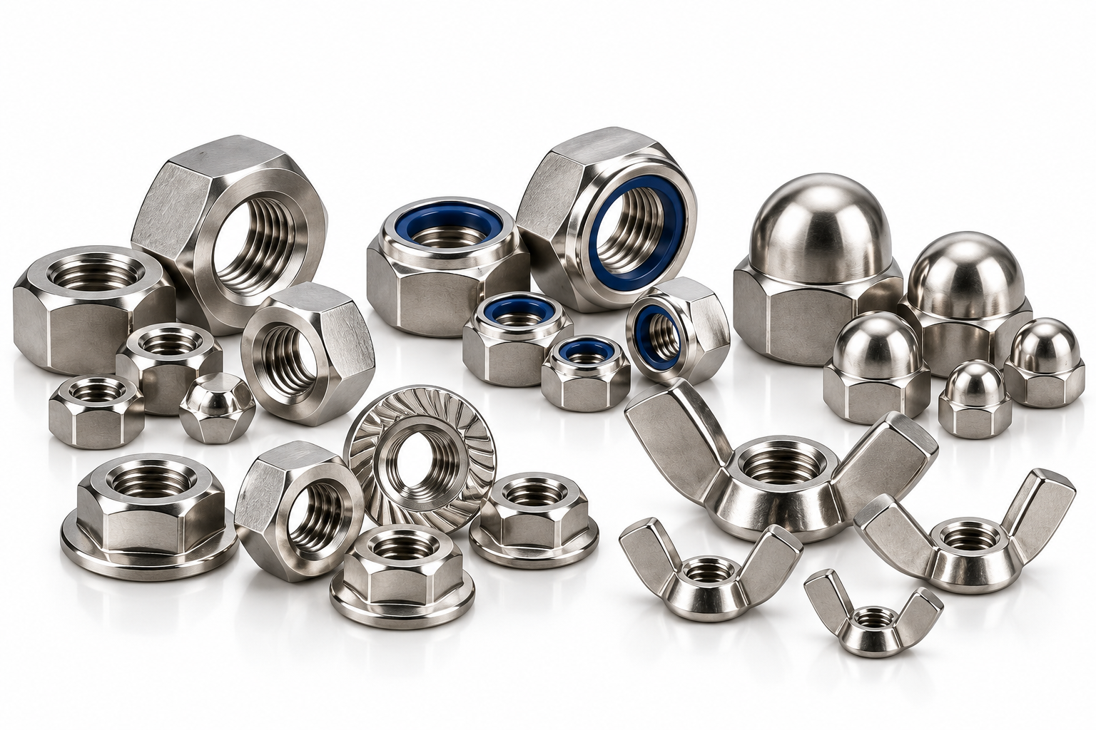 Stainless steel nuts from Accurate Fastners