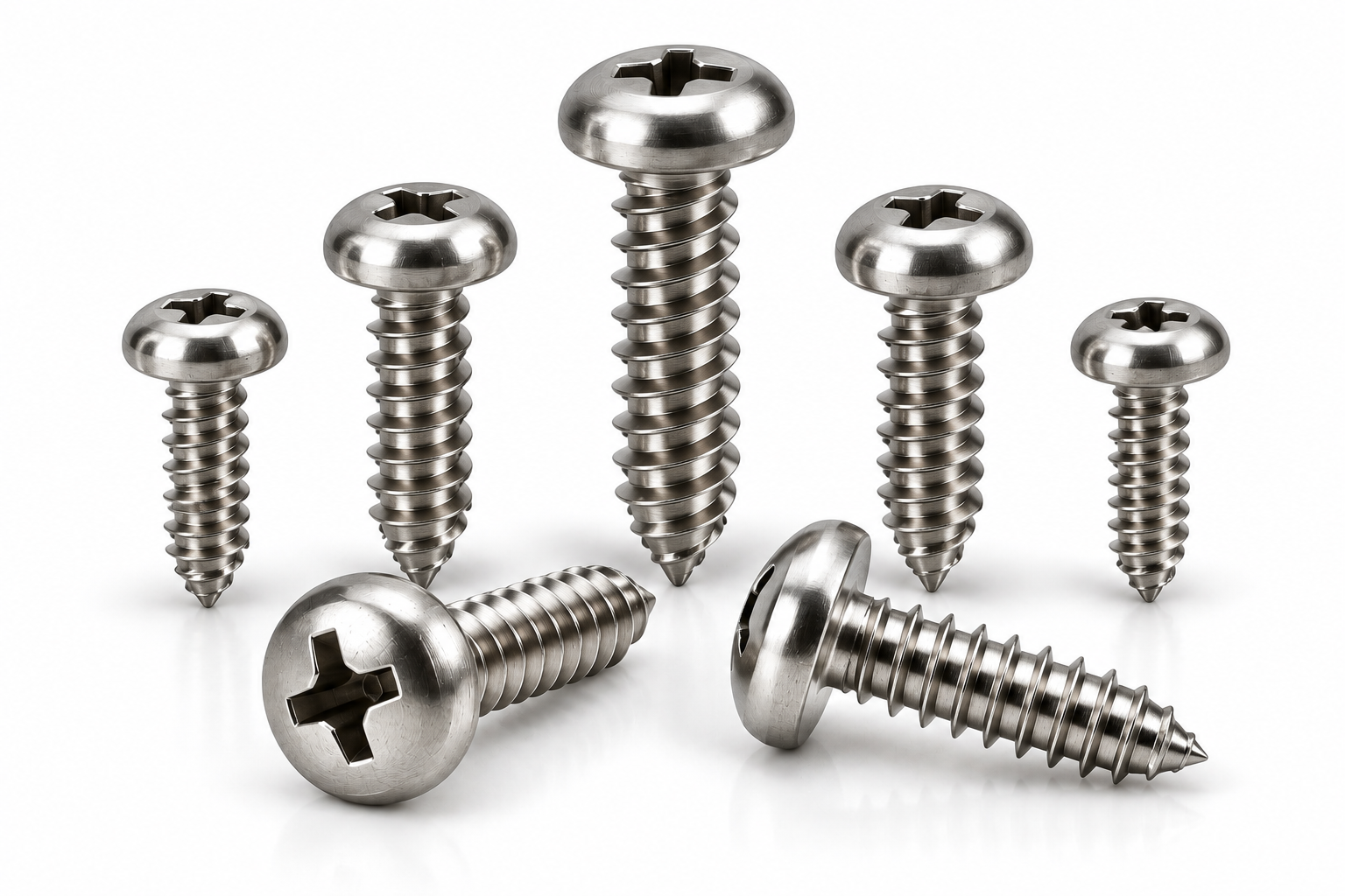 DIN 7981 Phillips Pan Head Self Tapping Screw – stainless steel fastener by Accurate Fastners