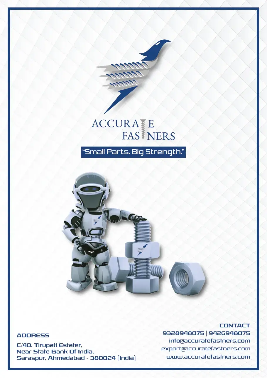 Cover of the Accurate Fastners company brochure